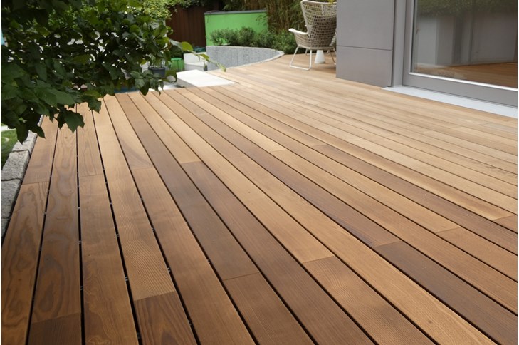 Karle & Rubner Terracon Terrassendiele Thermo-Esche gebürstet 3