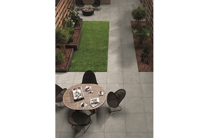 Karle & Rubner Keramische Terrassenplatten Crossing Grau 5